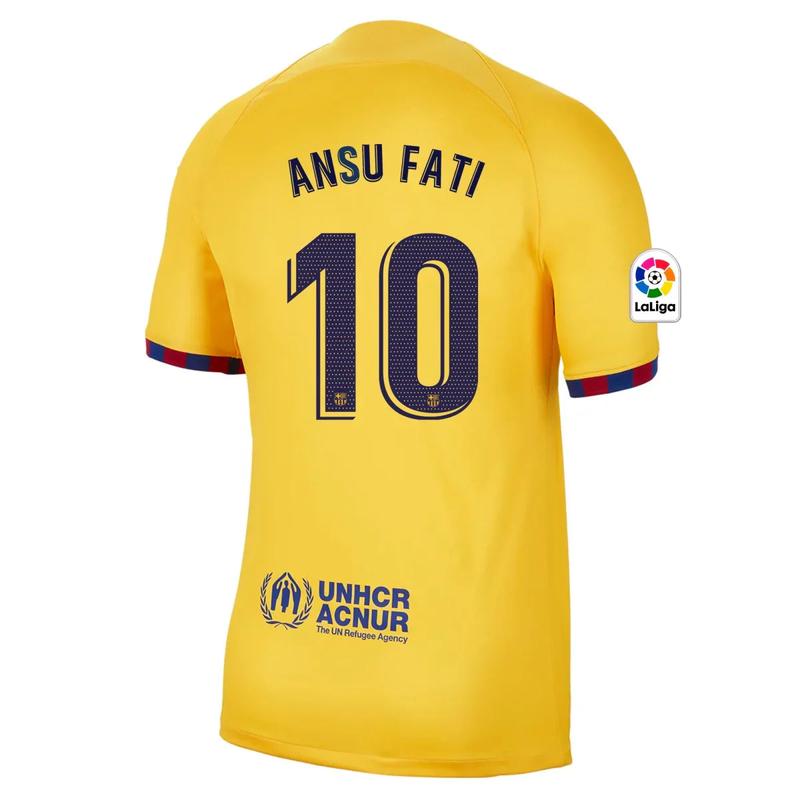 Camiseta Ansu Fati Barcelona 22/23 Senyera IV (Fourth) - Hombre - Nike