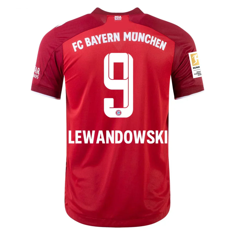 Camiseta Robert Lewandowski Bayern Múnich 21/22 Versión del Jugador I (Home) - Hombre - Adidas