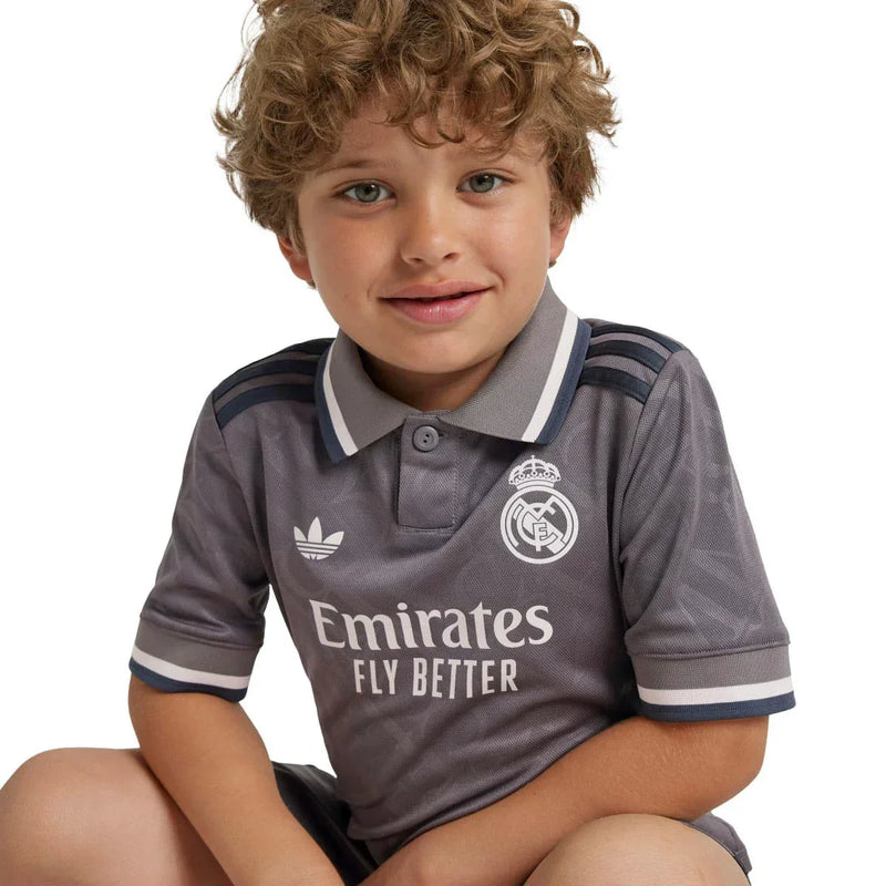 Conjunto Niños Real Madrid Tercera Equipación 2024/25 + 5 REGALOS 🎁