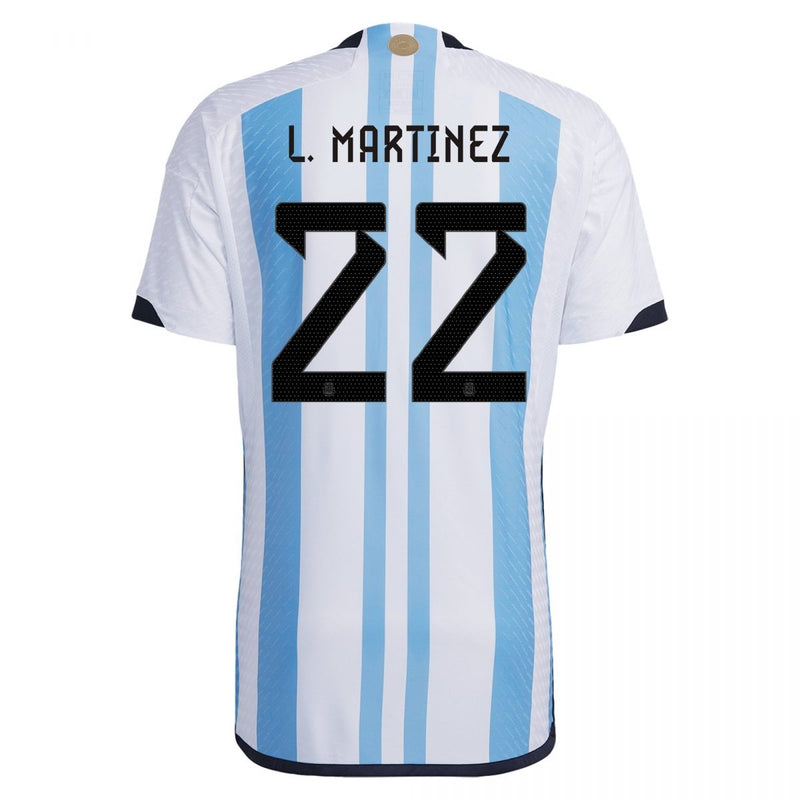 Camiseta Lautaro Martínez Argentina 22/23 Versión del Jugador I (Home) - Hombre - Adidas