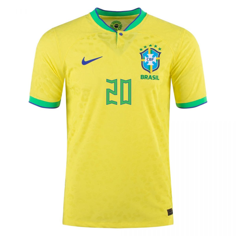 Camiseta Vinicius Jr. Brasil 22/23 Versión del Jugador I (Home) - Hombre - Nike