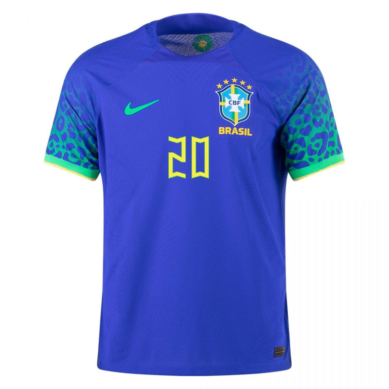 Camiseta Vinicius Jr. Brasil 22/23 Versión del Jugador II (Away) - Hombre - Nike