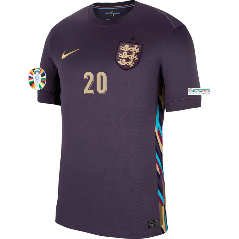 Camiseta Phil Foden Inglaterra 24/25 Versión del Jugador II (Away) - Hombre - Nike