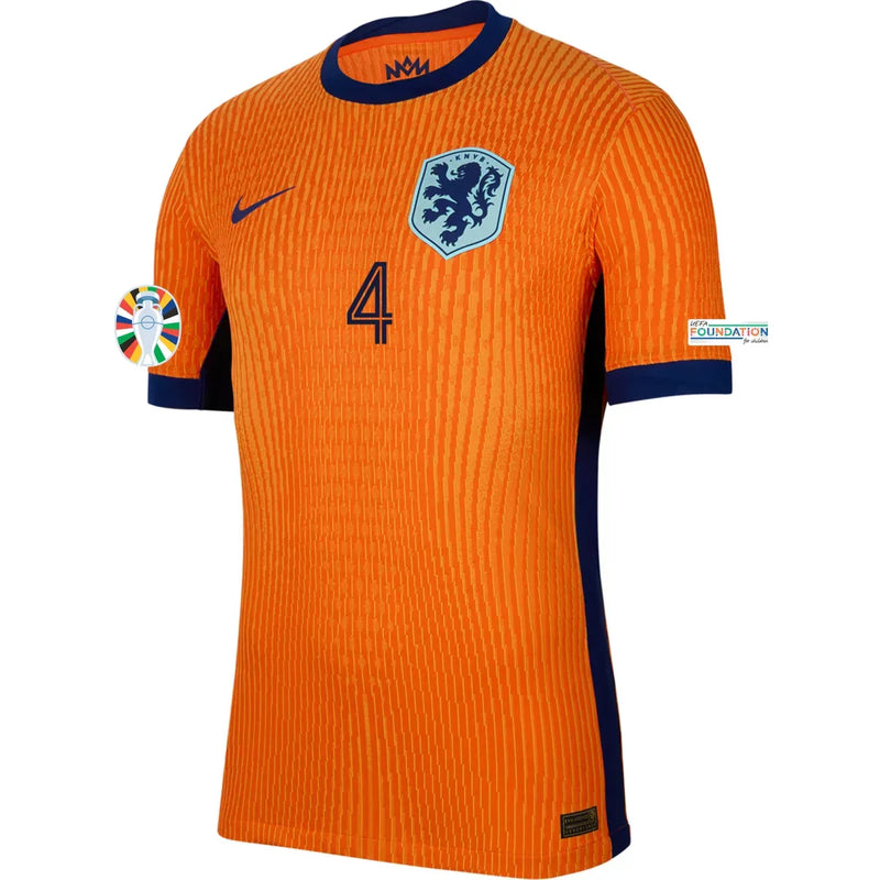 Camiseta Virgil van Dijk Países Bajos 24/25 Versión del Jugador I (Home) - Hombre - Nike