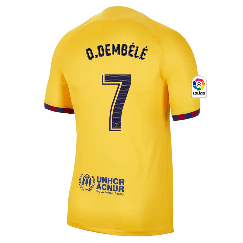 Camiseta Ousmane Dembélé Barcelona 22/23 Senyera IV (Fourth) - Hombre - Nike