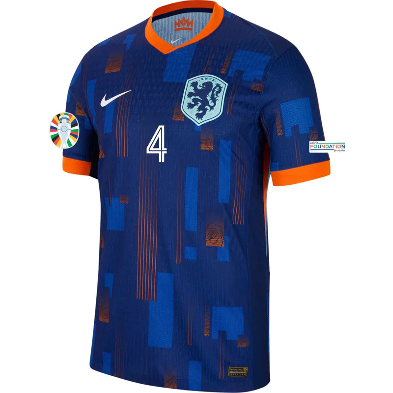 Camiseta Virgil van Dijk Países Bajos 24/25 Versión del Jugador II (Away) - Hombre - Nike