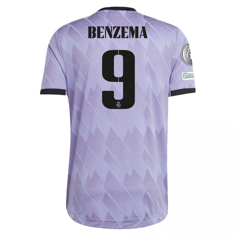 Camiseta Karim Benzema Real Madrid 22/23 Versión del Jugador Champions League II (Away) - Hombre - Adidas