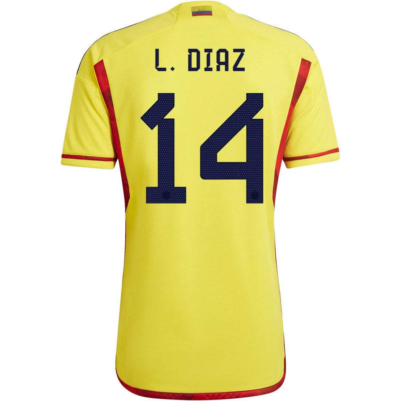 Camiseta Luis Díaz Colombia 22/23 I (Home) - Hombre - Adidas