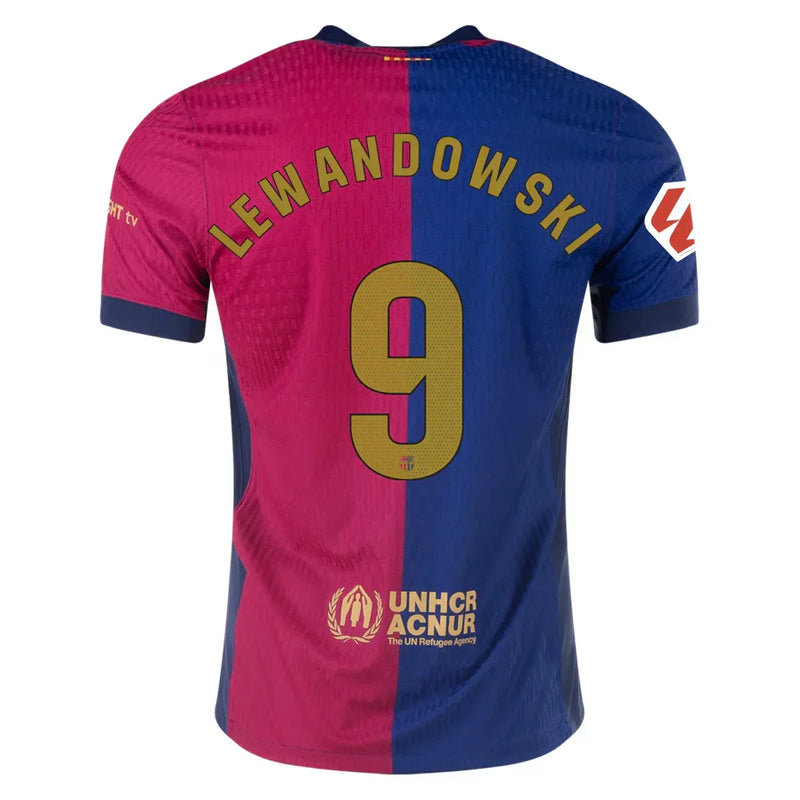 Camiseta Robert Lewandowski Barcelona 24/25 Versión del Jugador I (Home) - Hombre - Nike