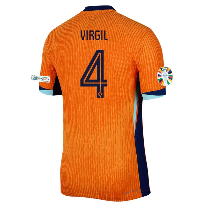 Camiseta Virgil van Dijk Países Bajos 24/25 Versión del Jugador I (Home) - Hombre - Nike