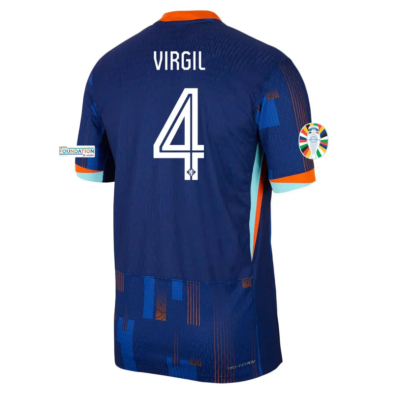 Camiseta Virgil van Dijk Países Bajos 24/25 Versión del Jugador II (Away) - Hombre - Nike